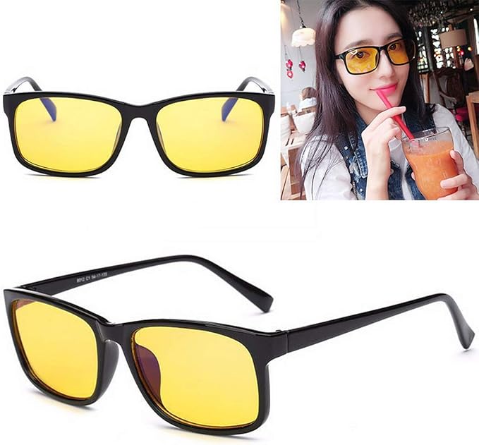 蓝光屏蔽游戏眼镜 抗*眼镜 游戏眼镜 复古视觉护理 防眩光 适用于 pc